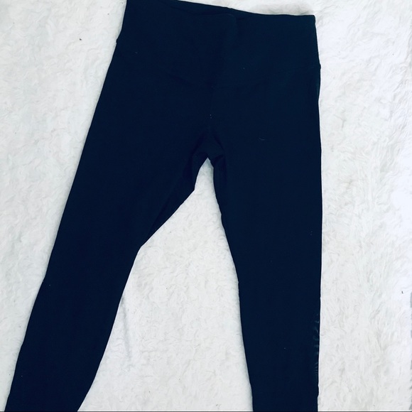 Forever 21 leggings black with mesh cut outs - Picture 1 of 6